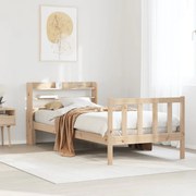 vidaXL Cama sem colchão 90x190 cm madeira de pinho maciça