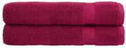 vidaXL Toalhas premium SOLUND 2 pcs 100x200 cm 600 gsm bordô