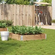 vidaXL Vaso/floreira para jardim 100x100 cm madeira de pinho maciça