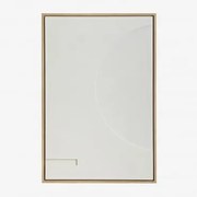 Quadro Decorativo 60x90 Cm Em Relevo Iridionne Branco - Sklum