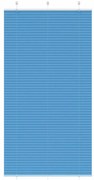 vidaXL Azul Plissada Cega 105x200 cm Largura Tecido 104,4cm Poliéster