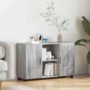 vidaXL Buffet com prateleira FLORIN Cinza Sonoma 88,5 x 30,5 x 55,5 cm