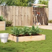 vidaXL Vaso/floreira para jardim 120x80 cm madeira de pinho maciça