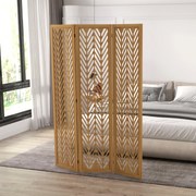 Biombo de 3 Painéis Separador de Ambientes Dobrável 120x1,7x170 cm Div