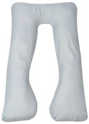 vidaXL Almofada de gravidez 90 x 145 cm cinzento