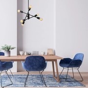 Candeeiro de Teto Ozbest – Preto – 55 x 55 cm