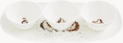 Conjunto de loiça em porcelana Fine Bone China Guinea Pigs, conjunto de 4