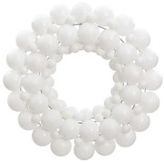 vidaXL Guirlanda de Natal 45 cm poliestireno branco