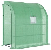 Estufa de Jardim Faro Pequena – 200x100x215 cm – 3 Prateleiras e Janel