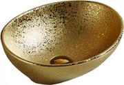 Mexen Elza lavatório de bancada 40 x 33 cm, dourado - 21014050