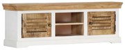 vidaXL Móvel de TV 118x30x40 cm madeira de mangueira maciça