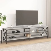 vidaXL Móvel de TV 180x40x50 cm derivados de madeira cinzento sonoma