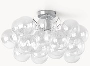 Candeeiro de teto de vidro Bubbles Chrome