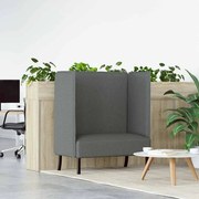 vidaXL Sofá Highback Cinza Escuro 109x56x121 cm Tecido