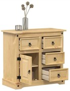 vidaXL Aparador Corona 87x40x76 cm madeira de pinho maciça