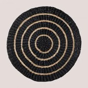 Salva-mesas Em Juta Natural Khaa Preto - Sklum