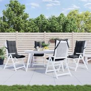 vidaXL Almofadões p/ cadeira encosto alto 4pcs tecido oxford antracite