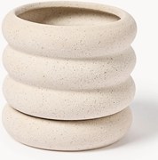 Vaso de flores com pires Rudi, Alt 12 cm