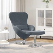 vidaXL Poltronas, Recliners &amp; Cadeiras-Camas 2 pcs Cinzento escuro