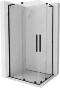 Mexen Velar L Duo cabine de duche deslizante 100 x 90 cm, transparente, preta - 871-100-090-02-03-70
