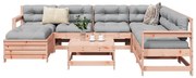 vidaXL 8 pcs conj. sofás jardim madeira abeto-de-douglas