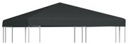 vidaXL Cobertura de gazebo 310 g/m² 3x3 m cinzento
