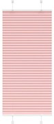 Rosa Plissada Cega 65x150 cm Largura Tecido 64,4 cm Poliéster