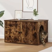 vidaXL Casa para Gatos Carvalho Defumado 85 x 55 x 50 cm