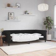 vidaXL Sofá-cama 100x200 cm veludo preto