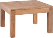 vidaXL Mesa de centro teca maciça com acabamento natural 60x60x40 cm