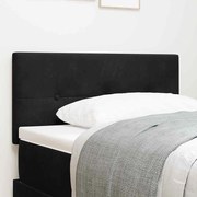 Cabeceira vidaXL Estofada com Botões Preta 80 cm Veludo
