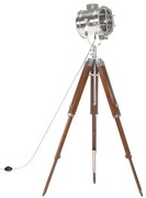 vidaXL Candeeiro de chão tripé 165 cm madeira de mangueira maciça