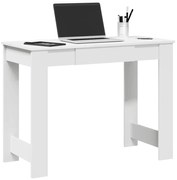 vidaXL Secretária 100x45x75 cm derivados de madeira branco