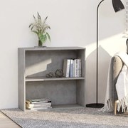 vidaXL Estante 2 prateleiras 80x30x76,5cm contraplac. cinzento cimento