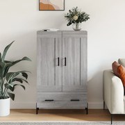vidaXL Armário alto derivados de madeira 69,5x31x115cm cinza sonoma