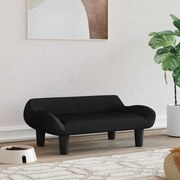 vidaXL Cama para cães 70x40x24 cm veludo preto