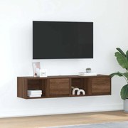 vidaXL Móveis de TV 2pcs 60x31x25,5cm deriv. madeira carvalho castanho