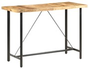 vidaXL Mesa de bar 150x70x107 cm madeira de mangueira áspera