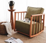 Cadeira Wing Sallanan – Khaki – 65x80x71 cm