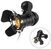 Projetores de estúdio industrial preto rotativo e inclinável - Movie Industrial