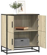 vidaXL Aparador 68x35x76 cm deriv. de madeira carvalho sonoma