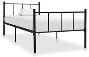 vidaXL Estrutura de cama 90x200 cm metal preto