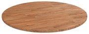 vidaXL Tampo mesa redondo Ø80x1,5 cm carvalho tratado castanho-claro