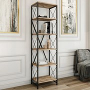 Estante Suadiye – Atlantic Pine Black – 50x180x30 cm