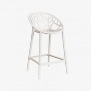 Banqueta Alta De Polipropileno Ores Gardénia Branco & ↑65 Cm - Sklum