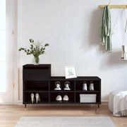 vidaXL Sapateira 102x36x60 cm derivados de madeira preto