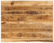 Tampo de mesa c/ borda viva 90x80x3,8cm mangueira áspera maciça