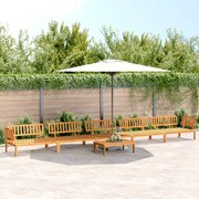 vidaXL 6 pcs conjunto de móveis de paletes p/ jardim acácia maciça