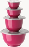 Taças de mistura com tampas Margrethe, conjunto de 4