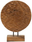 ESCULTURA DE MOEDAS EM TECA RECICLADA CM 30X15,5X40 (PEÇAS ÚNICAS - NÃO SUBSTITUÍDAS EM SÉRIE)